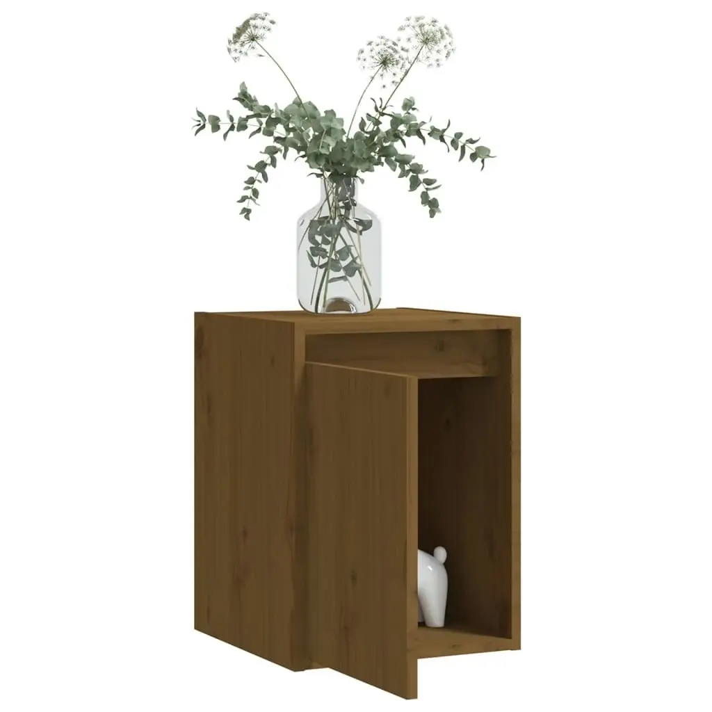 Wall Cabinets 2pcs Honey Brown 30x30x40 cm Solid Wood Pine 813482