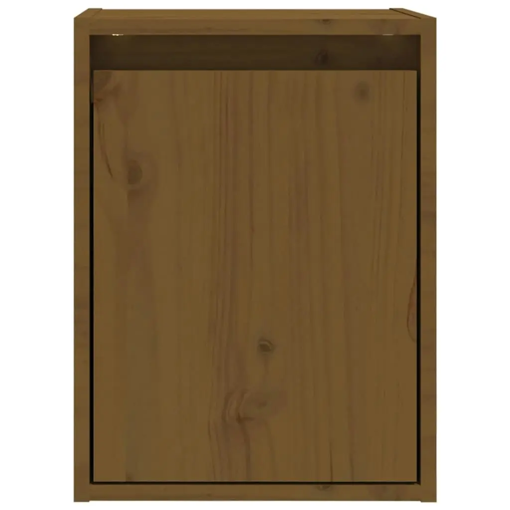 Wall Cabinets 2pcs Honey Brown 30x30x40 cm Solid Wood Pine 813482