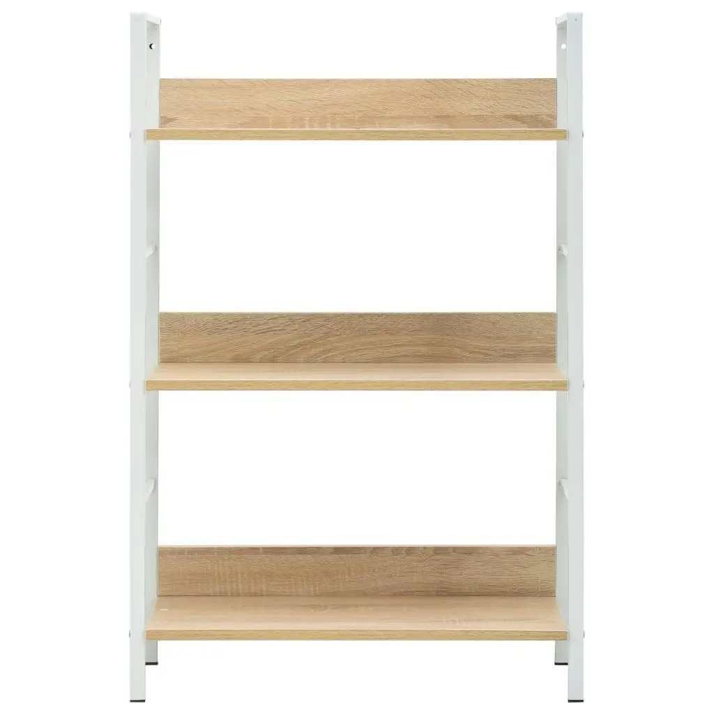 3-Layer Book Shelf Oak 60x27.6x90.5 cm Engineered Wood 288221