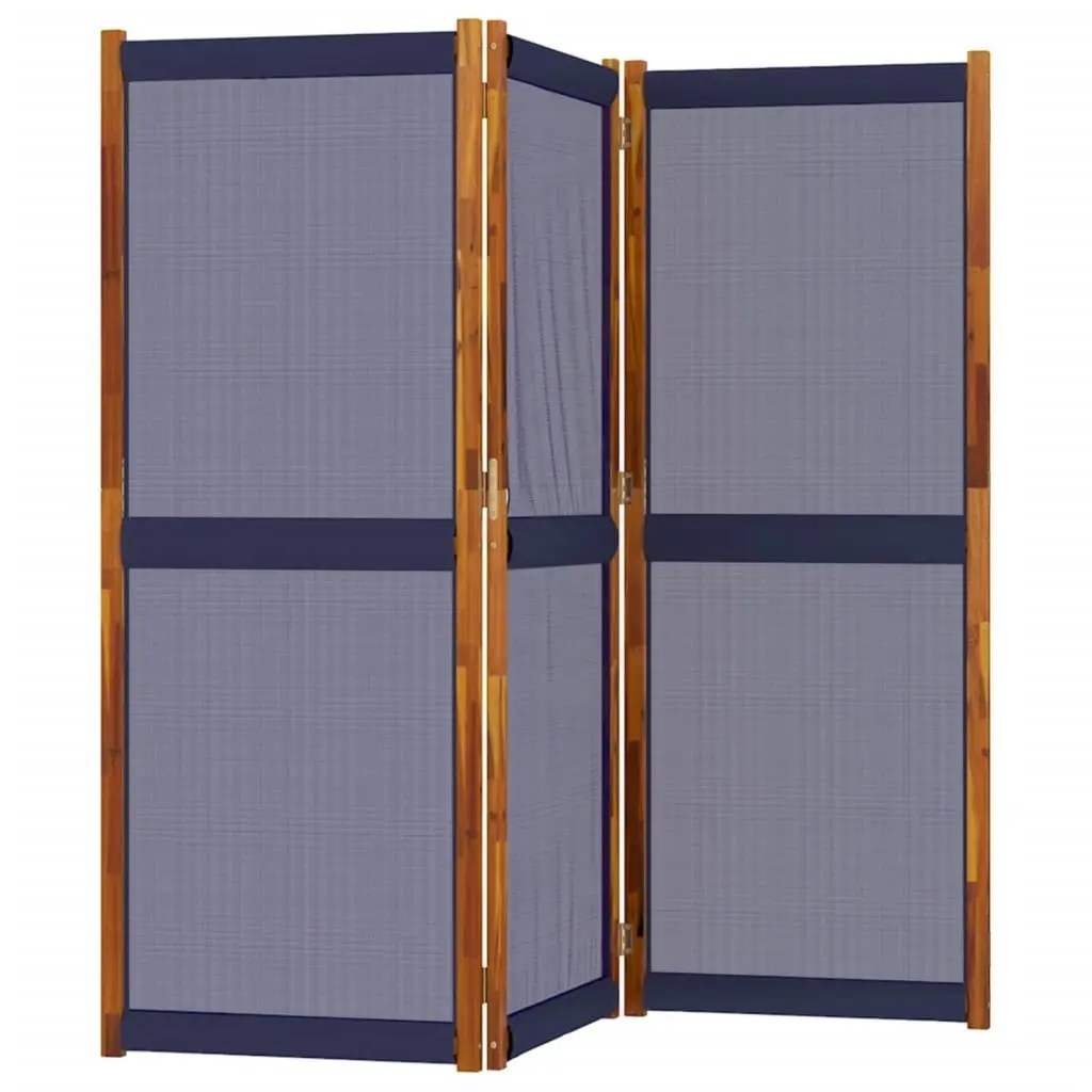 3-Panel Room Divider Dark Blue 210x180 cm 4003359