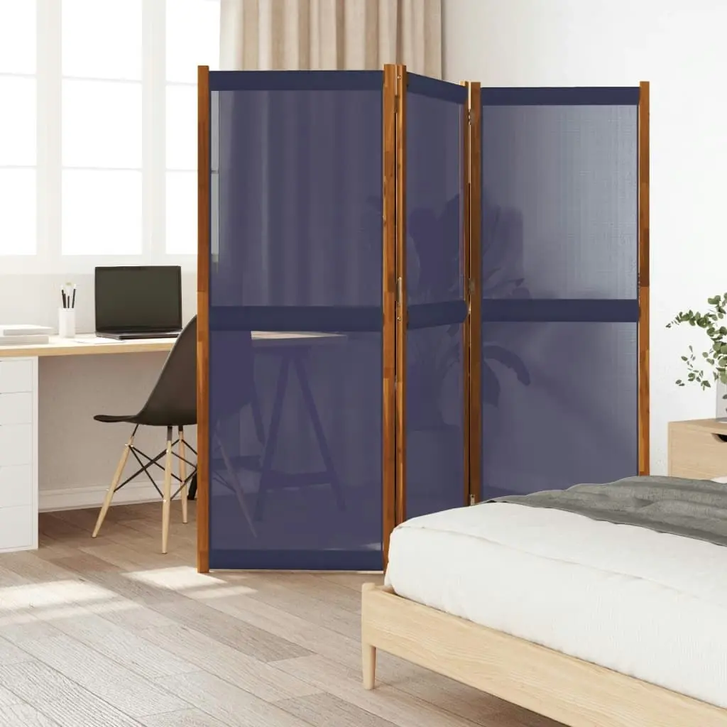 3-Panel Room Divider Dark Blue 210x180 cm 4003359