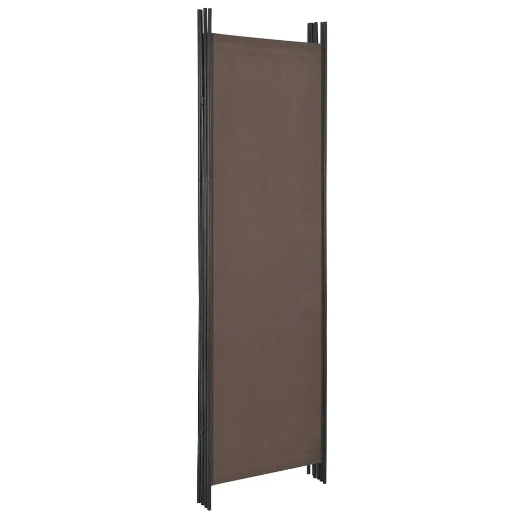 4-Panel Room Divider Brown 200x180 cm 280252