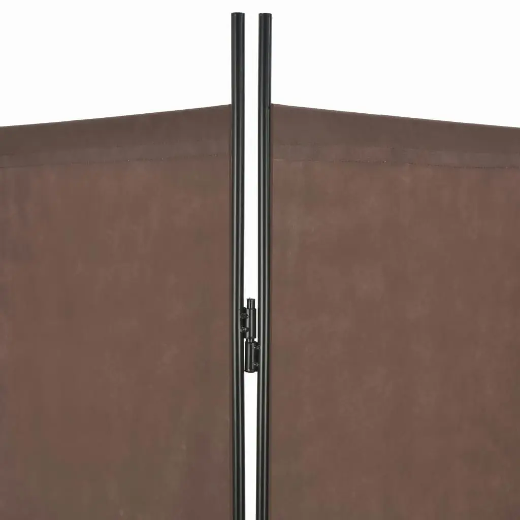 4-Panel Room Divider Brown 200x180 cm 280252