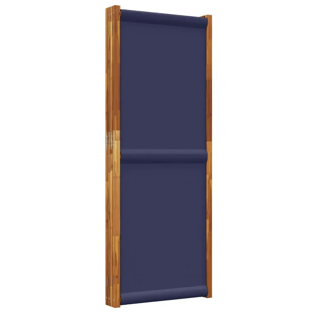 4-Panel Room Divider Dark Blue 280x180 cm 4003360