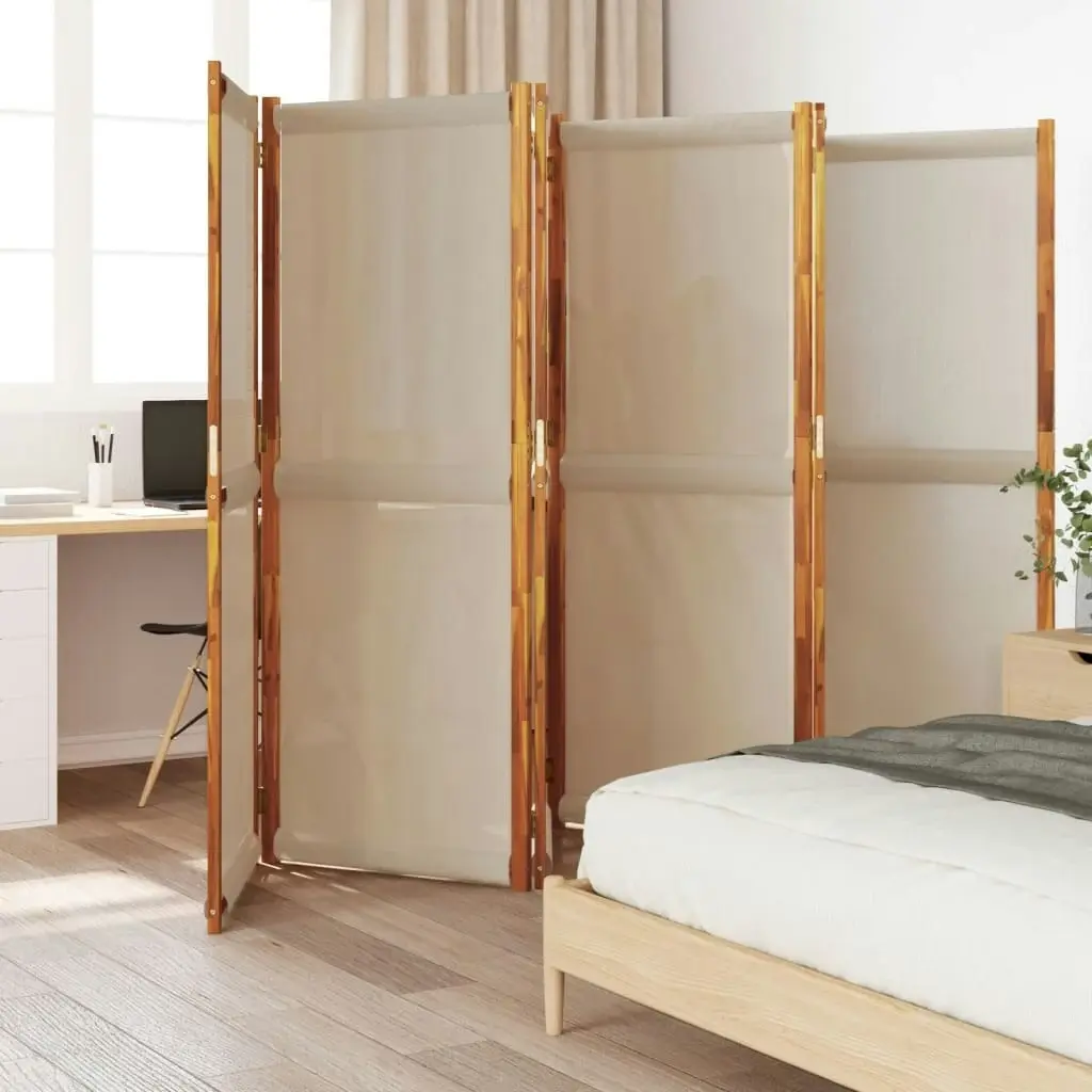 6-Panel Room Divider Taupe 420x180 cm 4003366