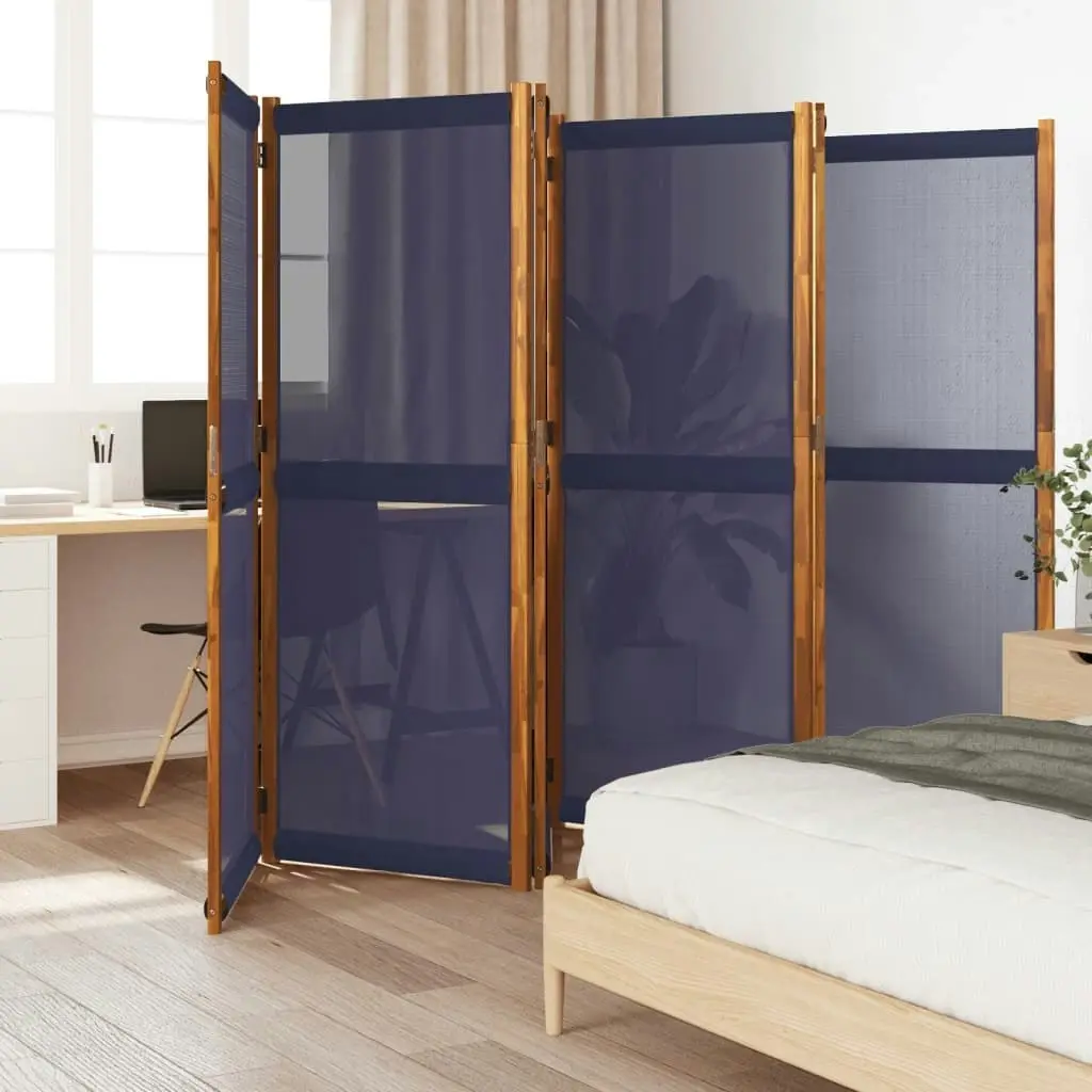 6-Panel Room Divider Dark Blue 420x180 cm 4003362