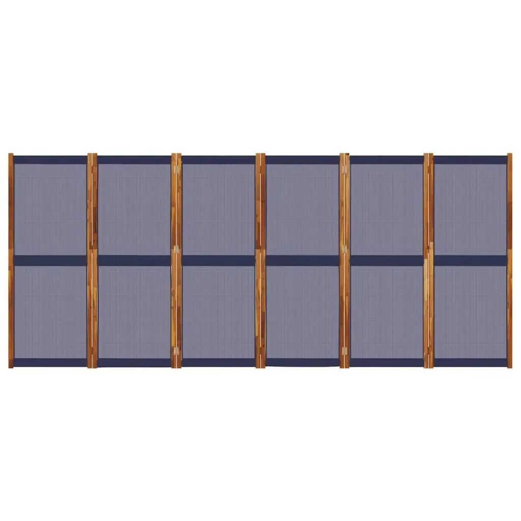 6-Panel Room Divider Dark Blue 420x180 cm 4003362