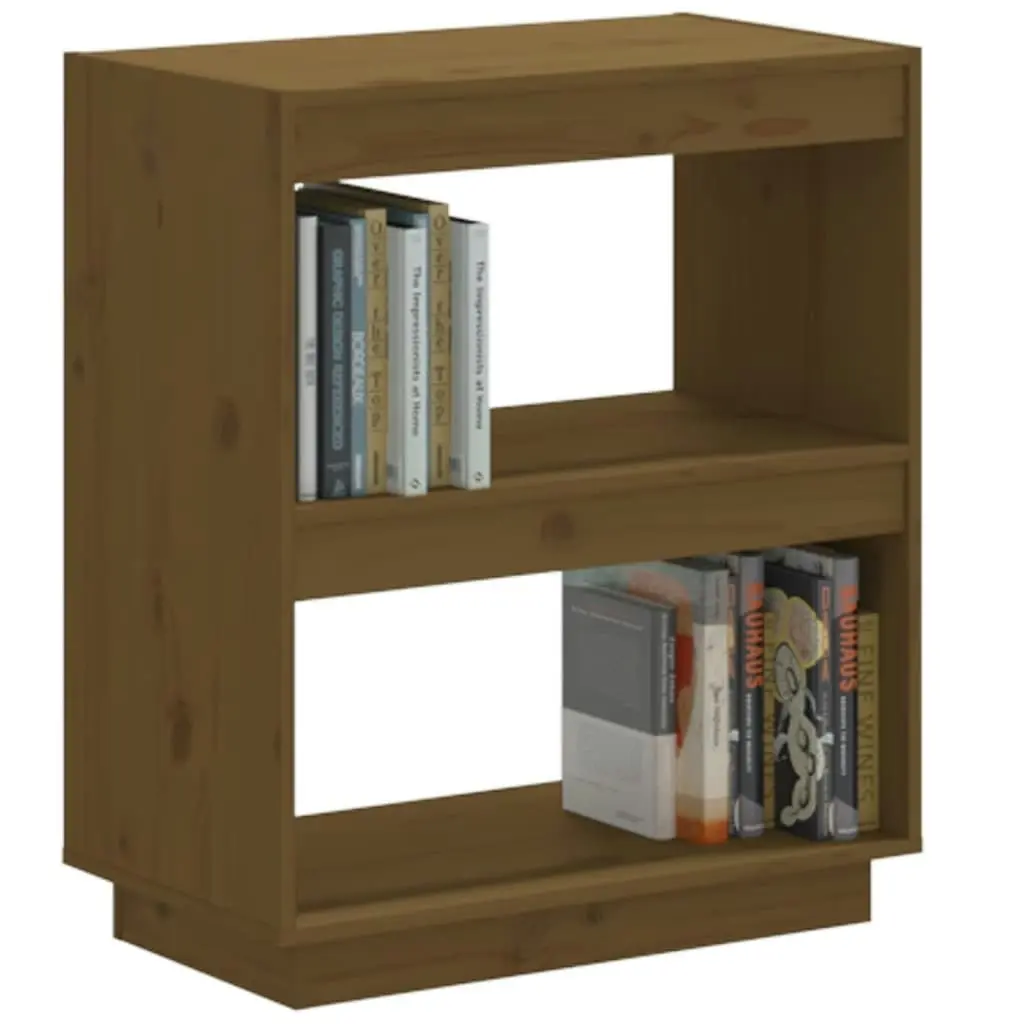 Book Cabinet Honey Brown 60x35x71 cm Solid Wood Pine 810862