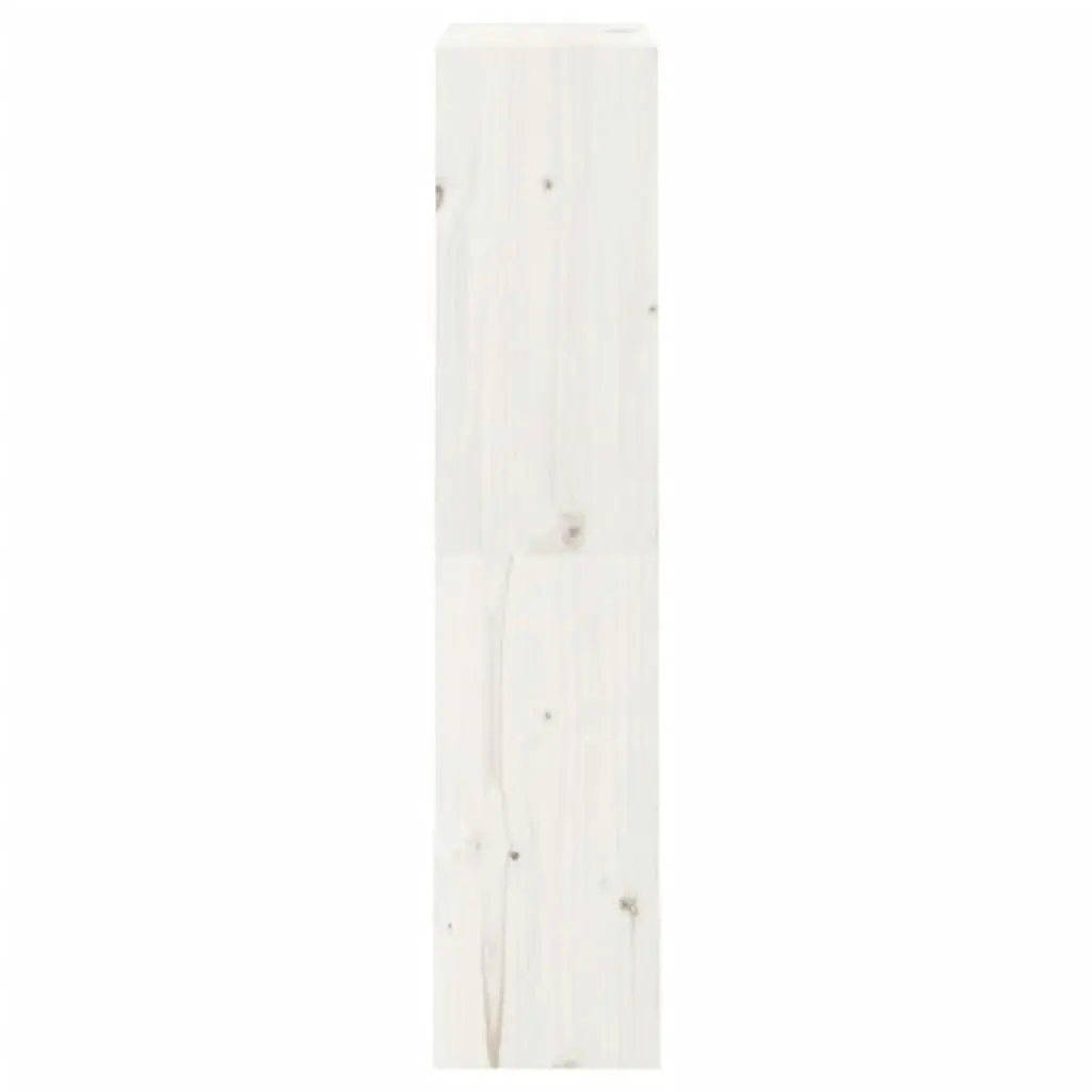 Book Cabinet/Room Divider White 60x30x135.5 cm Solid Wood Pine 808169