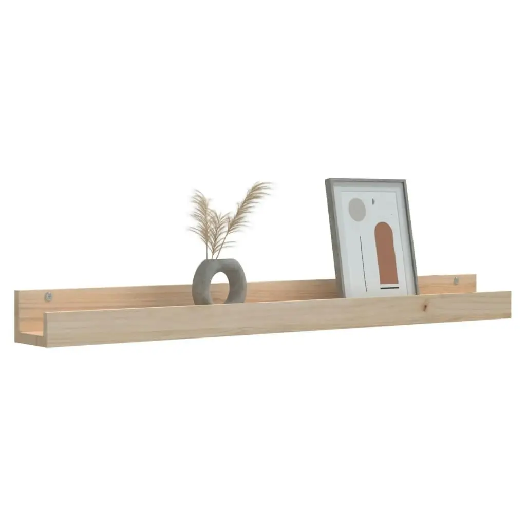 Wall Shelves 2 pcs 110x12x9 cm Solid Wood Pine 823594