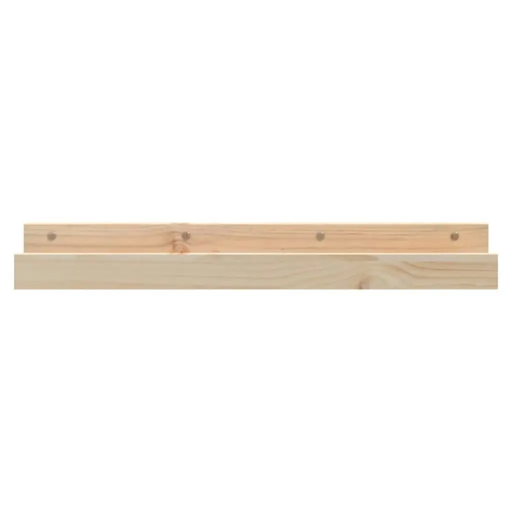 Wall Shelves 2 pcs 80x12x9 cm Solid Wood Pine 823589