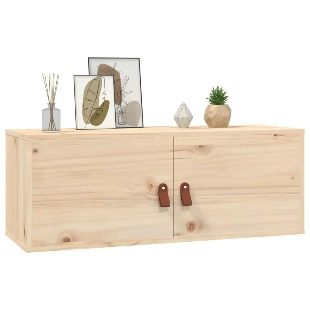 Wall Cabinet 80x30x30 cm Solid Wood Pine 818375