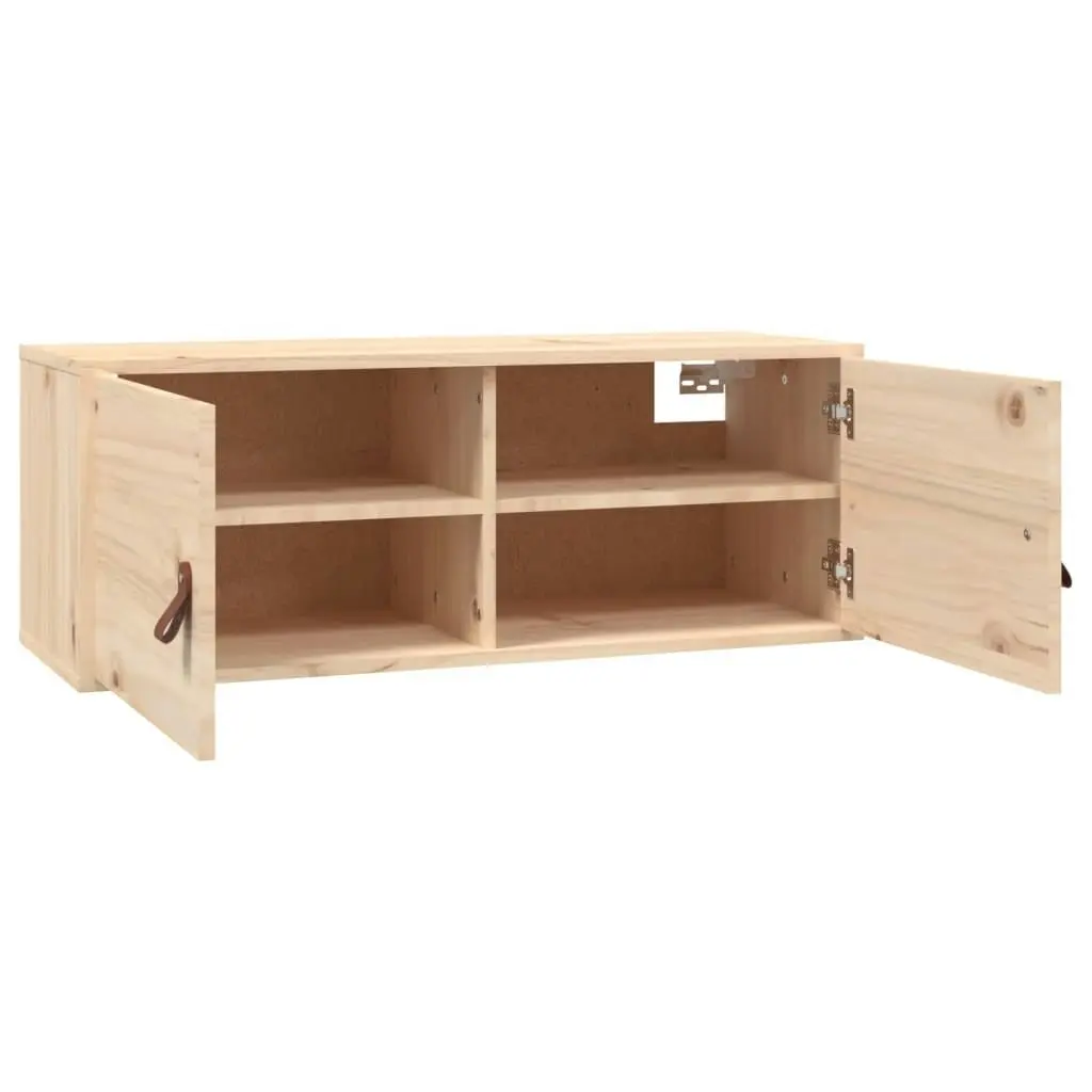 Wall Cabinet 80x30x30 cm Solid Wood Pine 818375