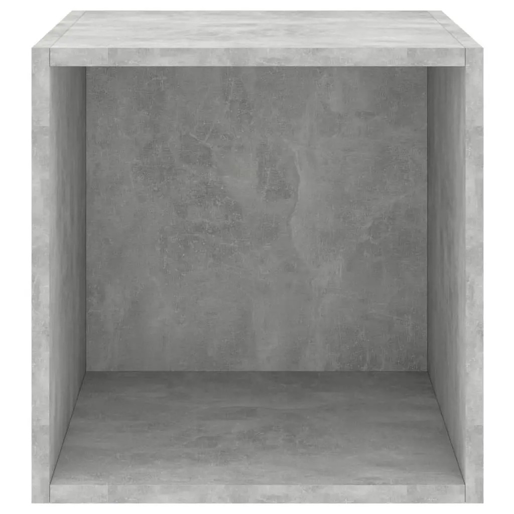 Wall Cabinets 4 pcs Concrete Grey 37x37x37 cm Engineered Wood 805458