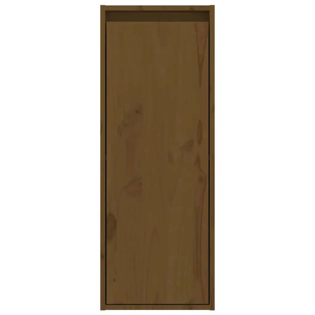 Wall Cabinet Honey Brown 30x30x80 cm Solid Wood Pine 813501