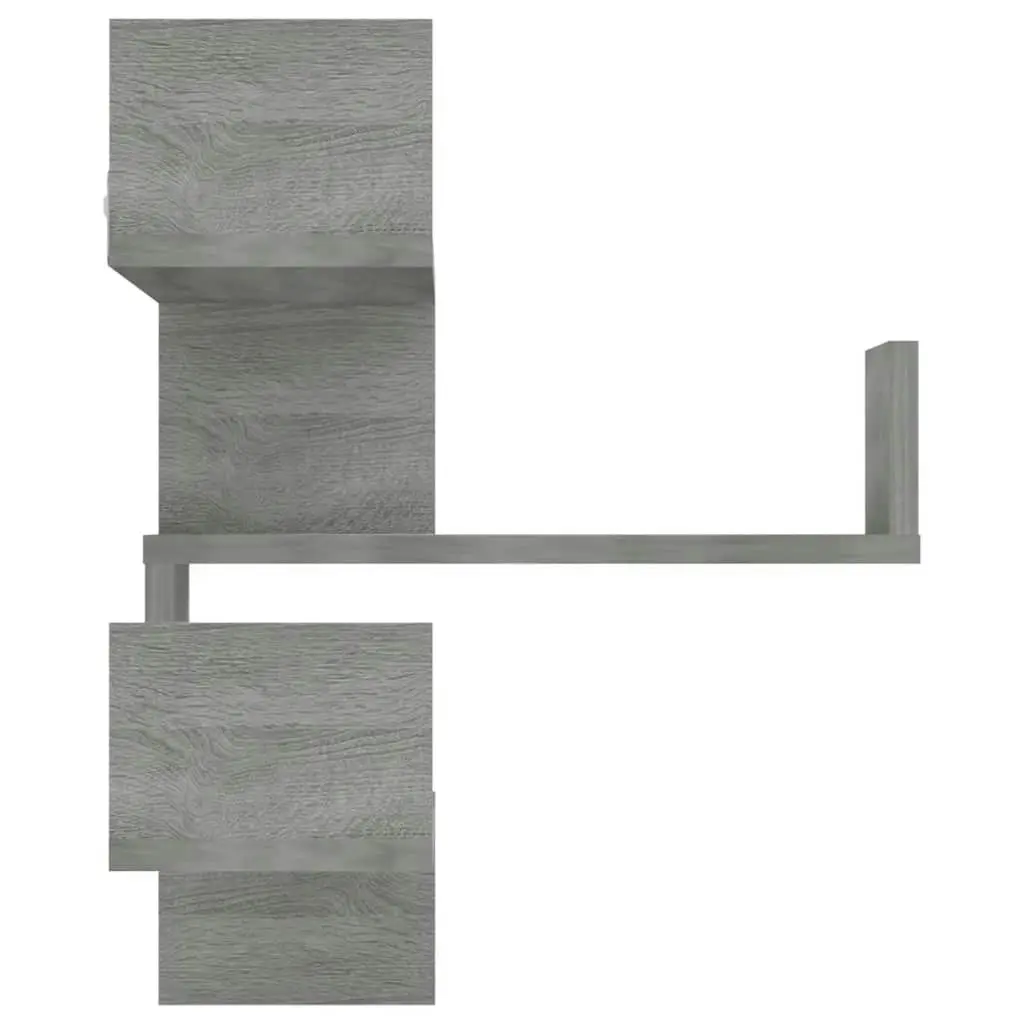 Wall Corner Shelves 2 pcs Grey Sonoma 40x40x50 cm Engineered Wood 815207