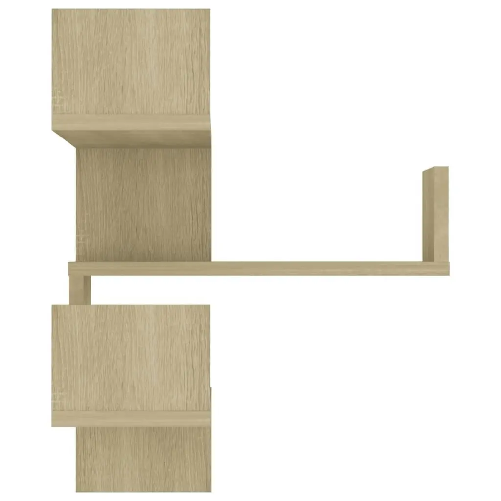 Wall Corner Shelves 2 pcs Sonoma Oak 40x40x50 cm Engineered Wood 807230