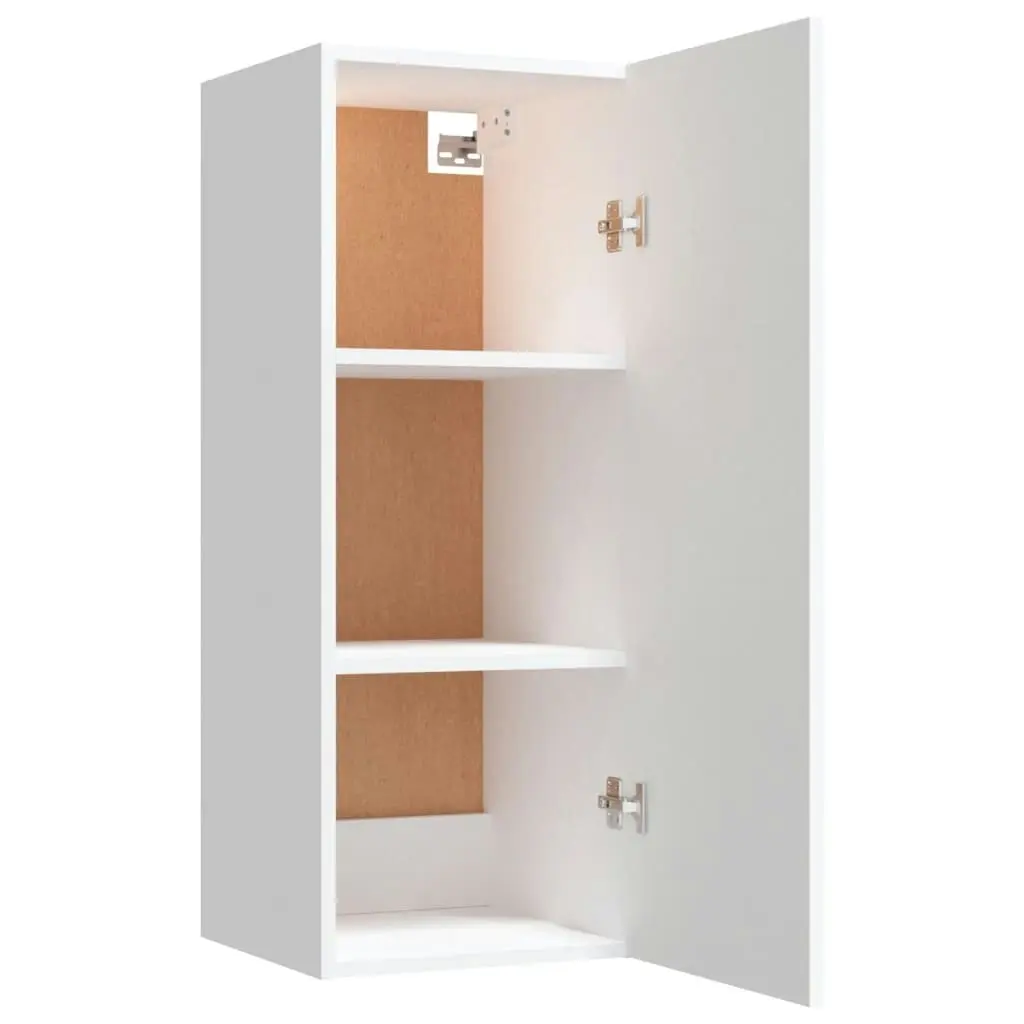 Wall Cabinet White 34.5x34x90 cm Engineered Wood 812429