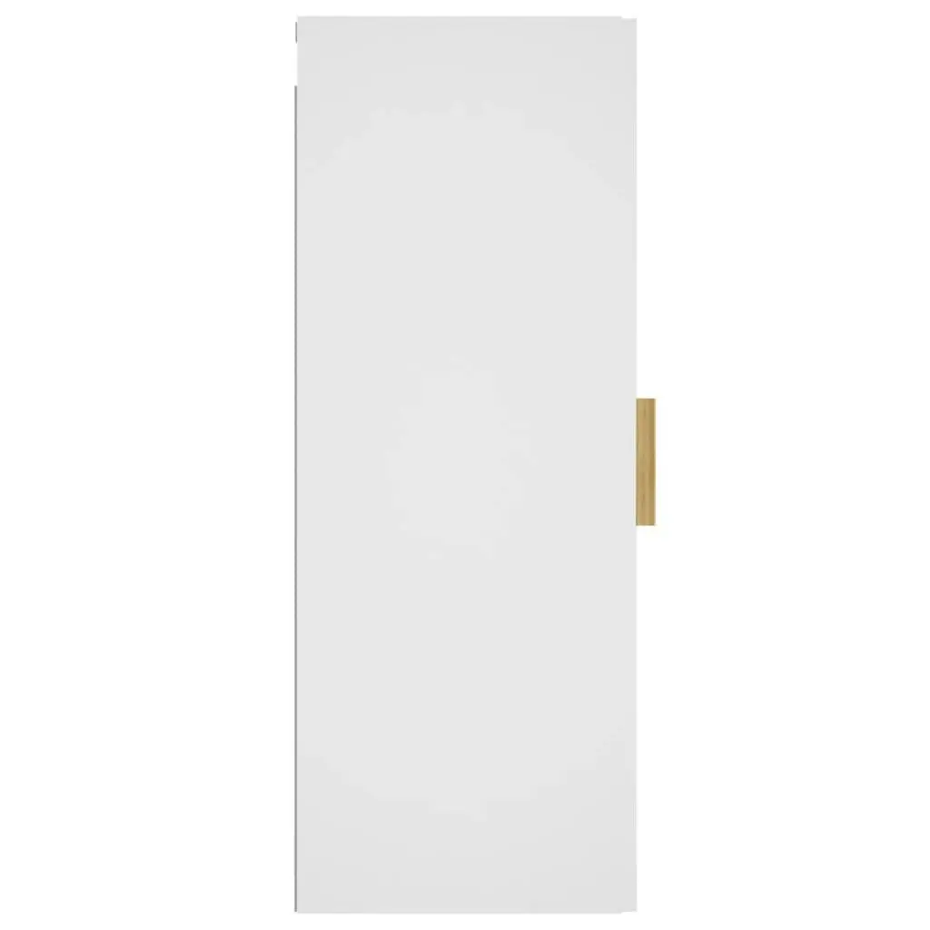 Wall Cabinet White 34.5x34x90 cm Engineered Wood 812429