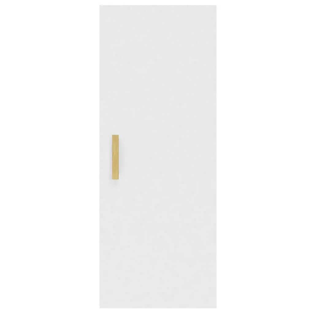 Wall Cabinet White 34.5x34x90 cm Engineered Wood 812429