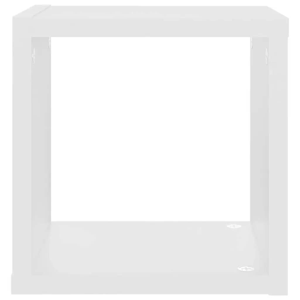 Wall Cube Shelves 4 pcs White 22x15x22 cm 807053