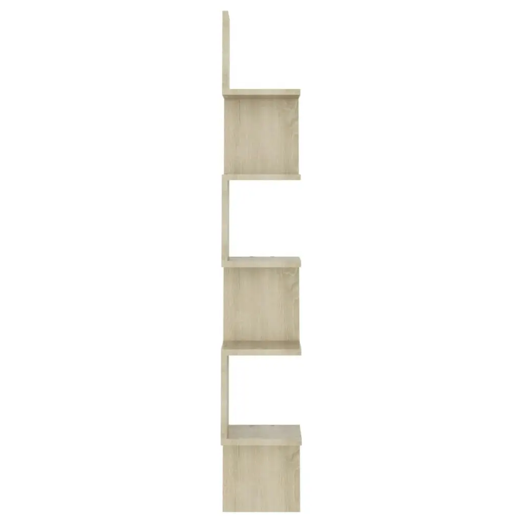 Wall Corner Shelf Sonoma Oak 20x20x127.5 cm Engineered Wood 807280