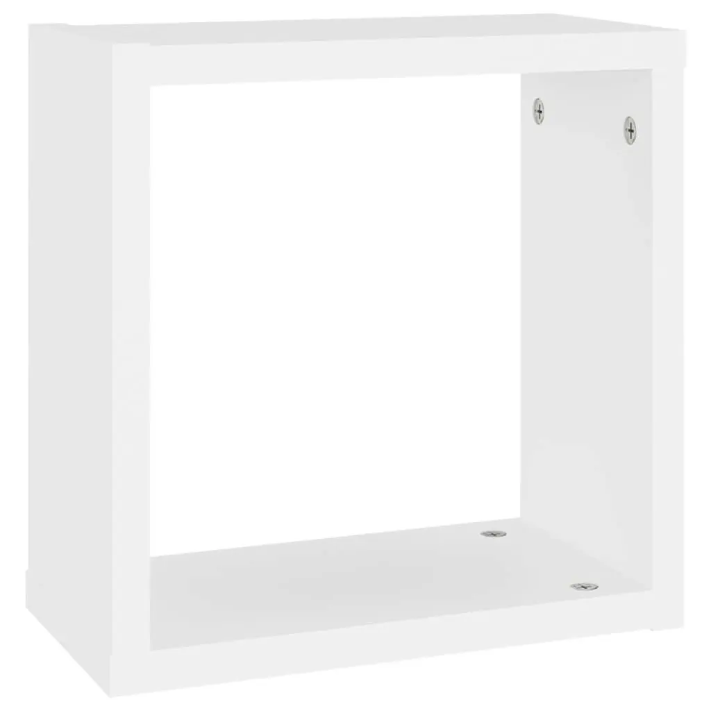 Wall Cube Shelves 6 pcs White 30x15x30 cm 807000