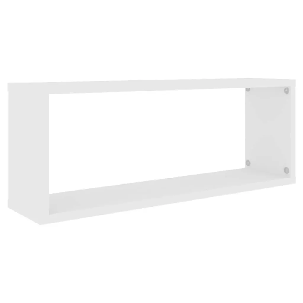 Wall Cube Shelves 4 pcs White 60x15x23 cm Engineered Wood 807134