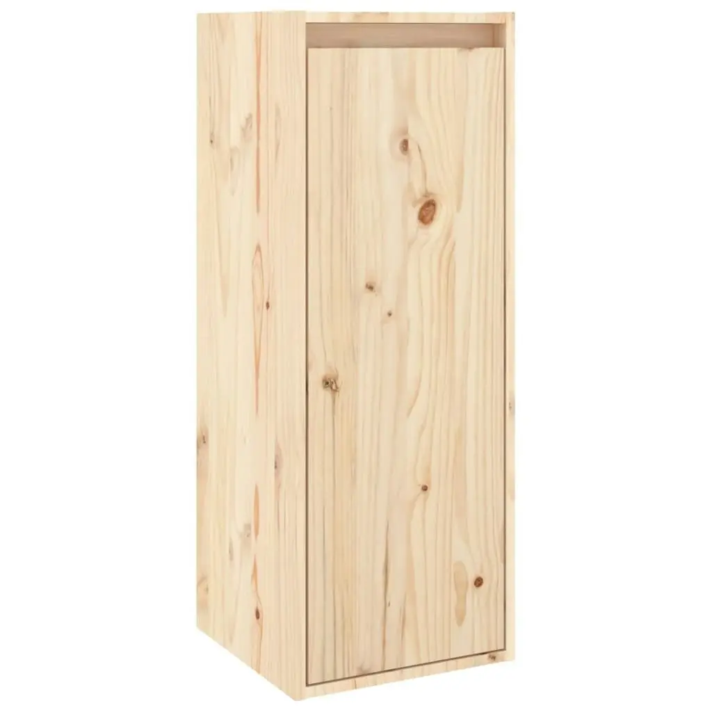 Wall Cabinets 2 pcs 30x30x80 cm Solid Wood Pine 813496