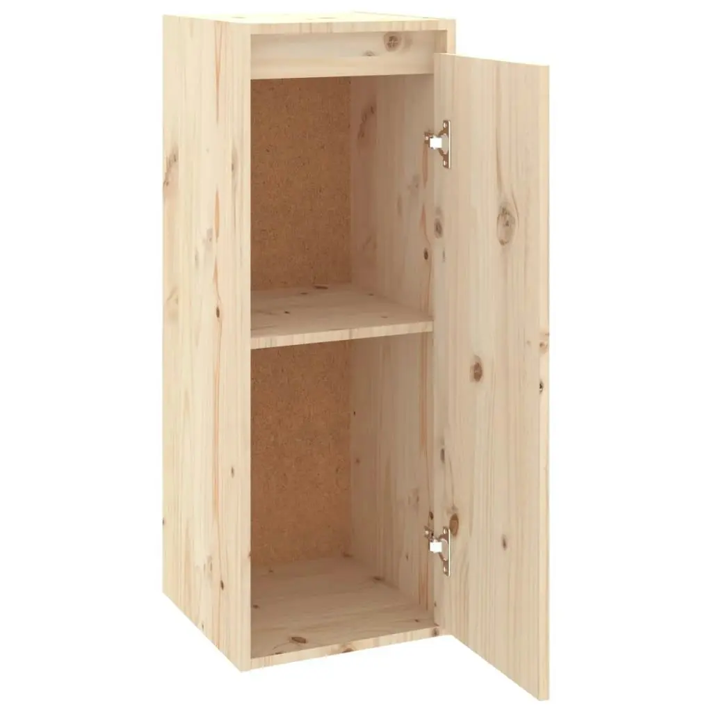 Wall Cabinets 2 pcs 30x30x80 cm Solid Wood Pine 813496