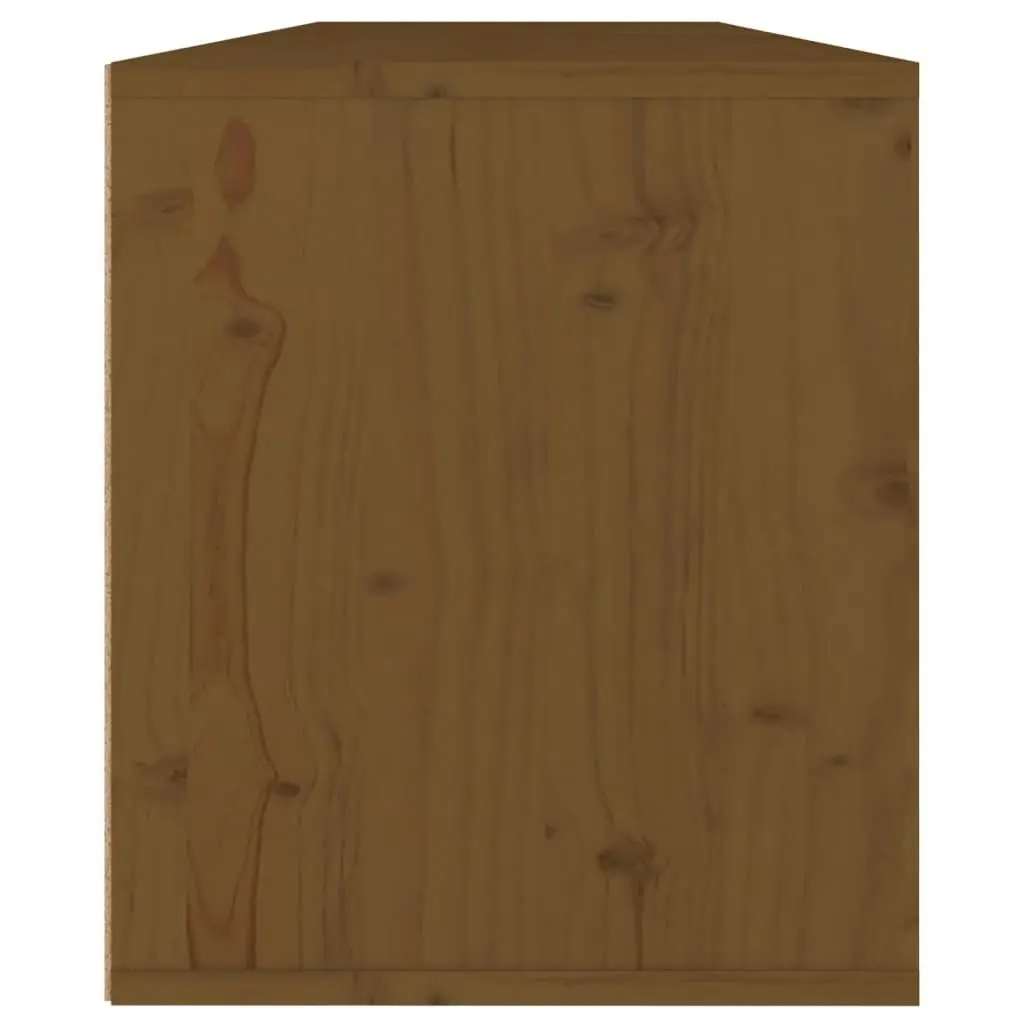 Wall Cabinets 2 pcs Honey Brown 60x30x35 cm Solid Wood Pine 813452