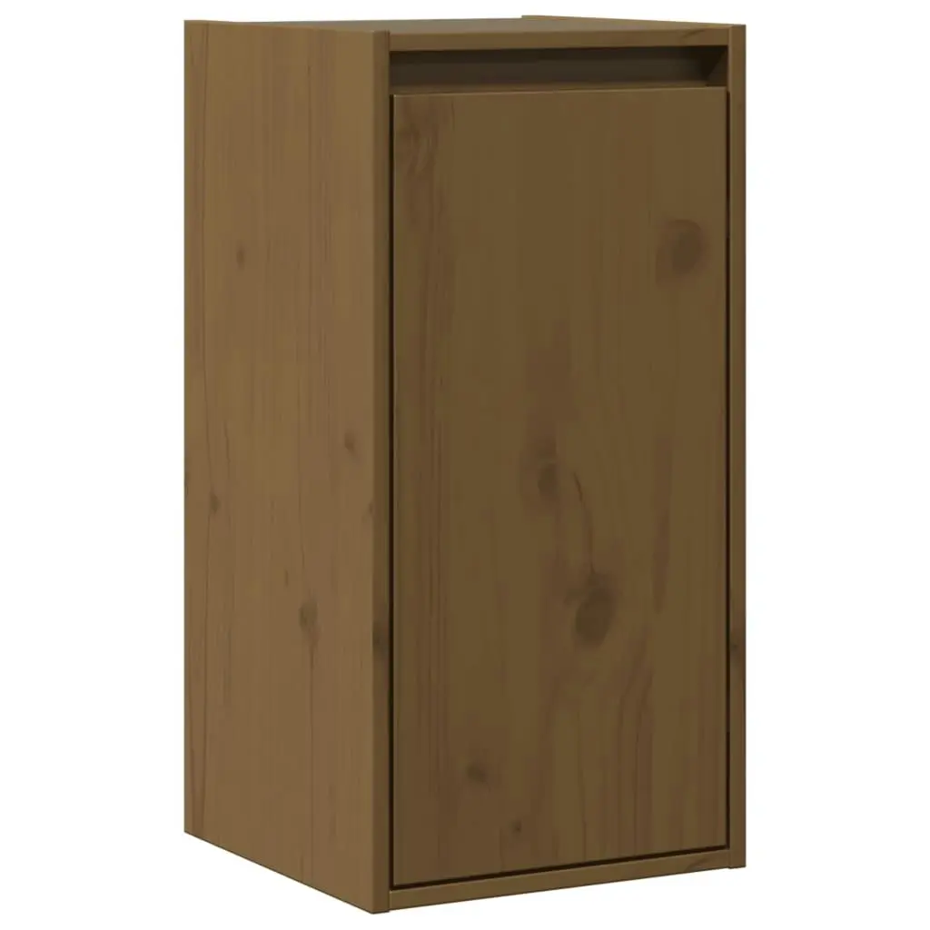 Wall Cabinets 2 pcs Honey Brown 30x30x60 cm Solid Wood Pine 813492