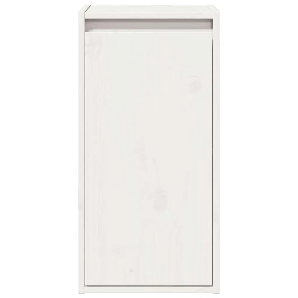 Wall Cabinet White 30x30x60 cm Solid Wood Pine 813487