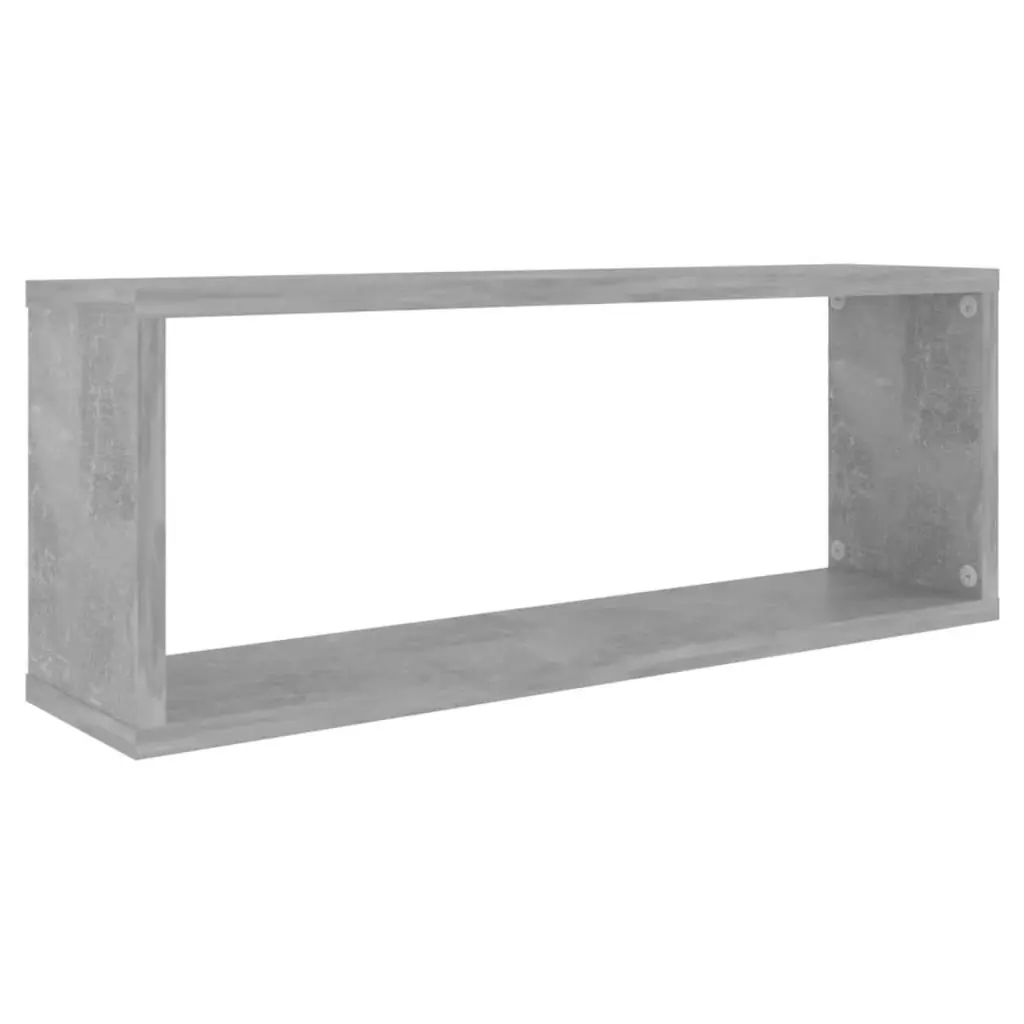 Wall Cube Shelves 6 pcs Concrete Grey 60x15x23 cm Engineered Wood 807147