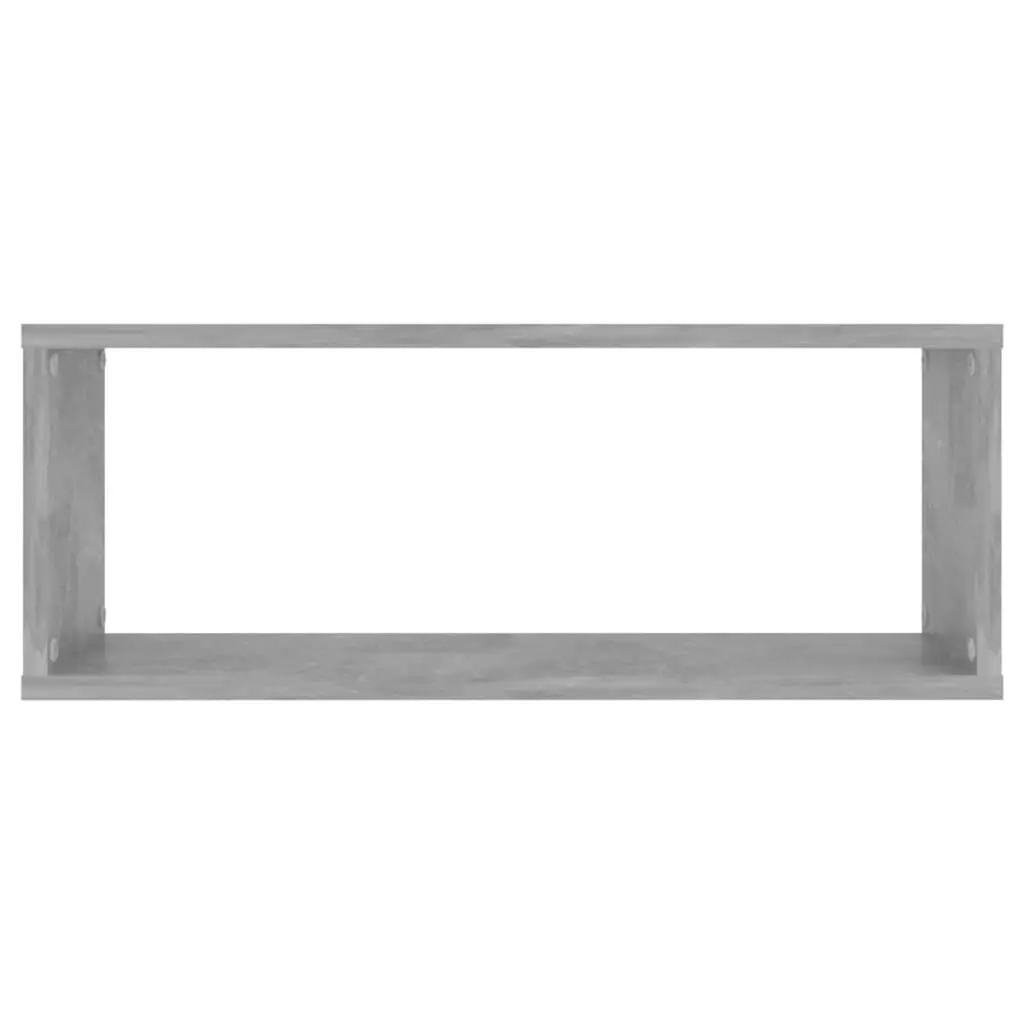 Wall Cube Shelves 6 pcs Concrete Grey 60x15x23 cm Engineered Wood 807147