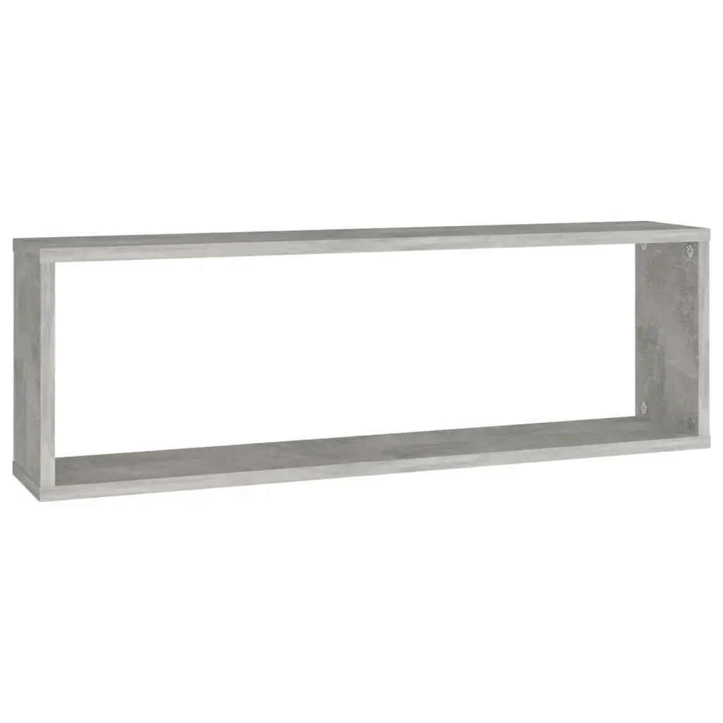 Wall Cube Shelves 6 pcs Concrete Grey 80x15x26.5 cm Engineered Wood 807120