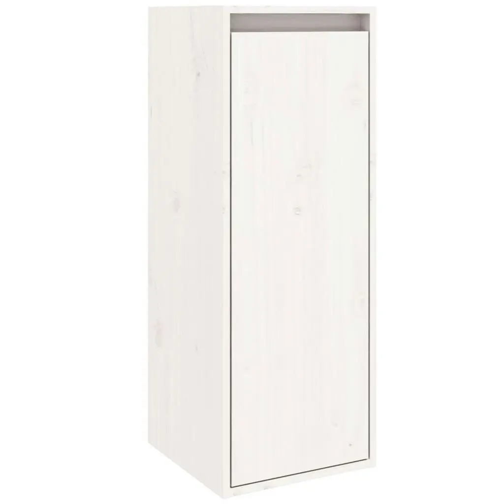 Wall Cabinets 2 pcs White 30x30x80 cm Solid Wood Pine 813498