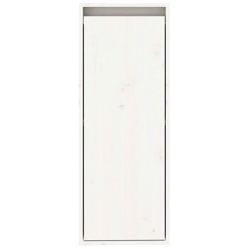 Wall Cabinet White 30x30x80 cm Solid Wood Pine 813497