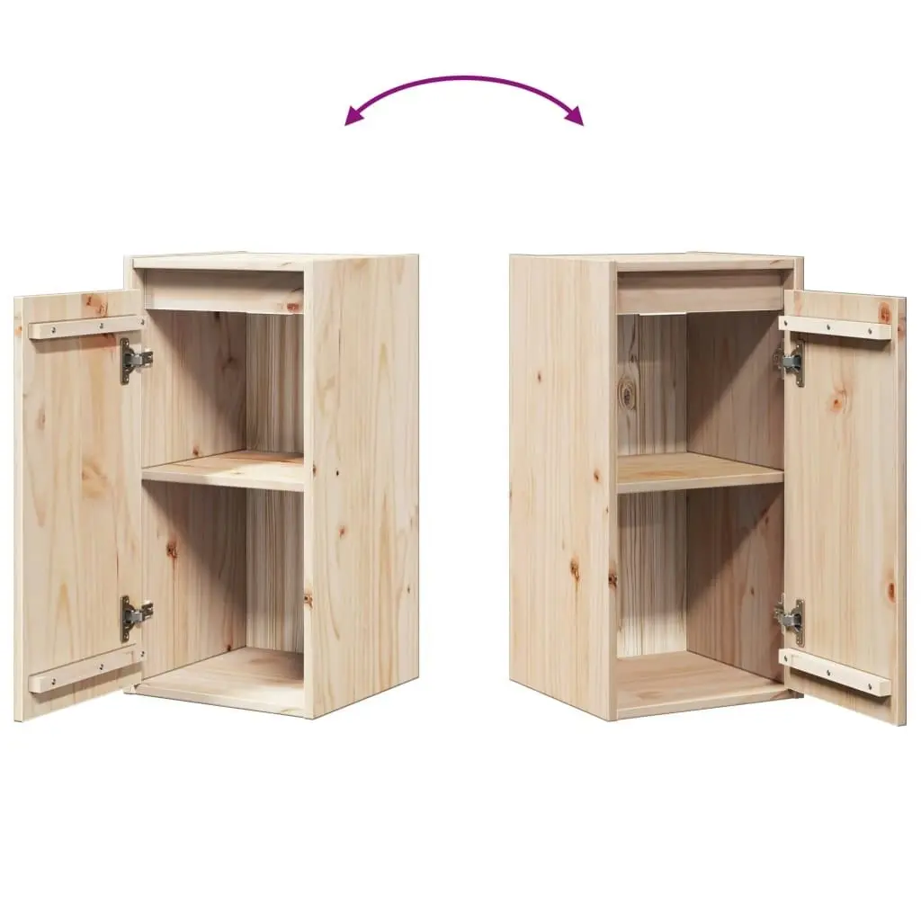 Wall Cabinets 2 pcs 30x30x60 cm Solid Wood Pine 813486