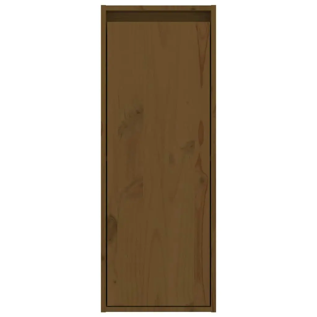 Wall Cabinets 2 pcs Honey Brown 30x30x80 cm Solid Wood Pine 813502