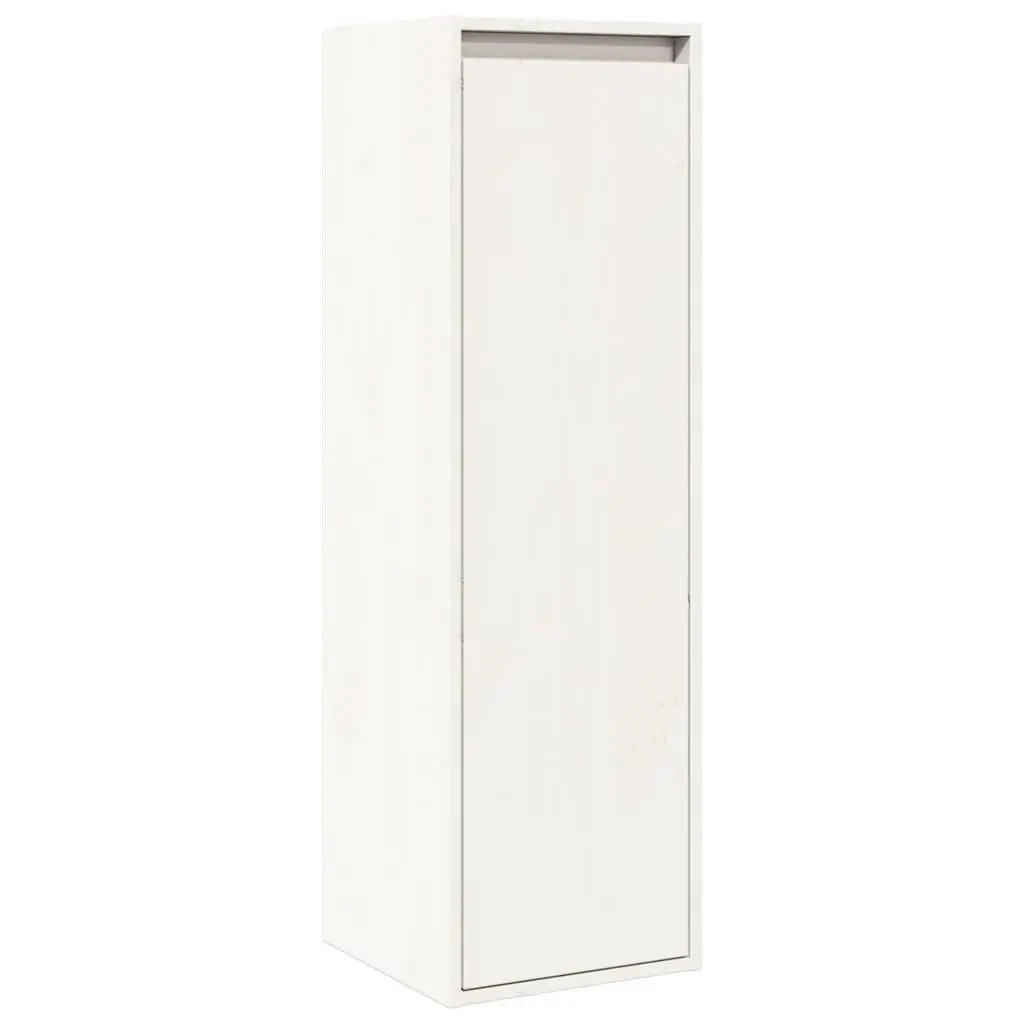 Wall Cabinets 2 pcs White 30x30x100 cm Solid Wood Pine 813508