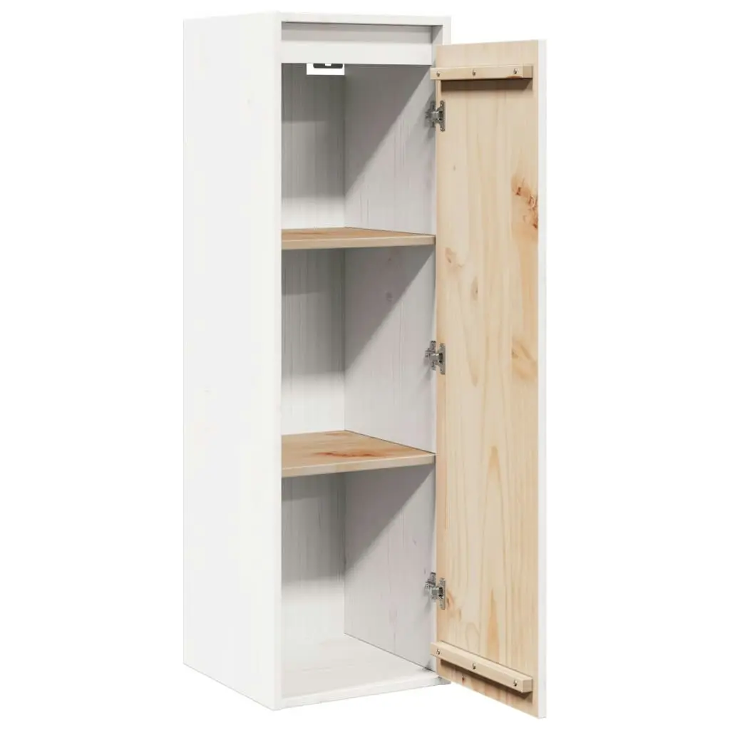 Wall Cabinets 2 pcs White 30x30x100 cm Solid Wood Pine 813508