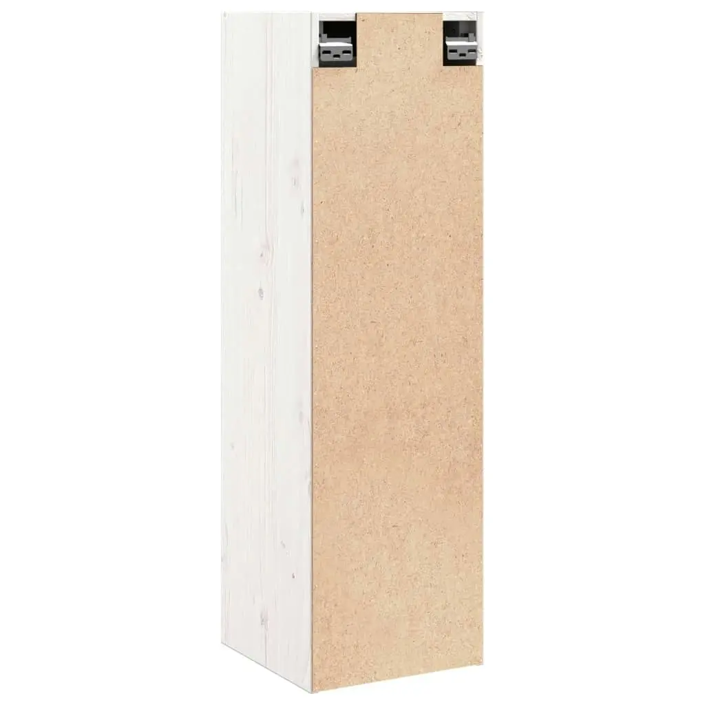 Wall Cabinets 2 pcs White 30x30x100 cm Solid Wood Pine 813508