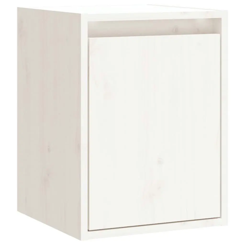 Wall Cabinets 2pcs White 30x30x40 cm Solid Wood Pine 813478