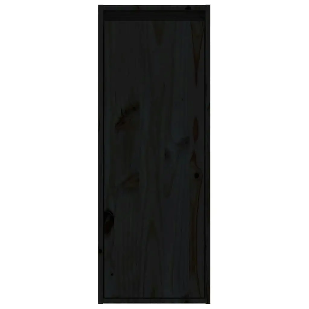 Wall Cabinets 2 pcs Black 30x30x80 cm Solid Wood Pine 813504