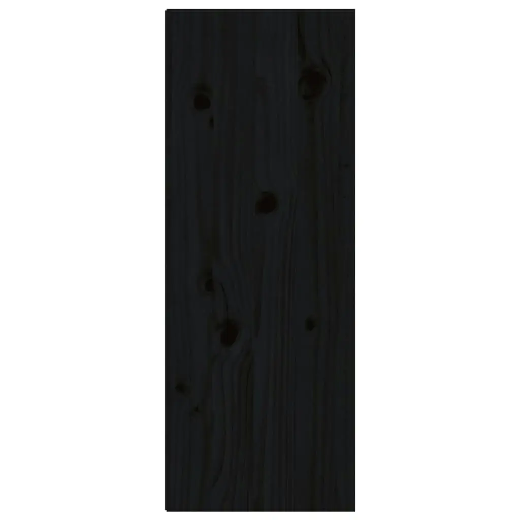 Wall Cabinets 2 pcs Black 30x30x80 cm Solid Wood Pine 813504