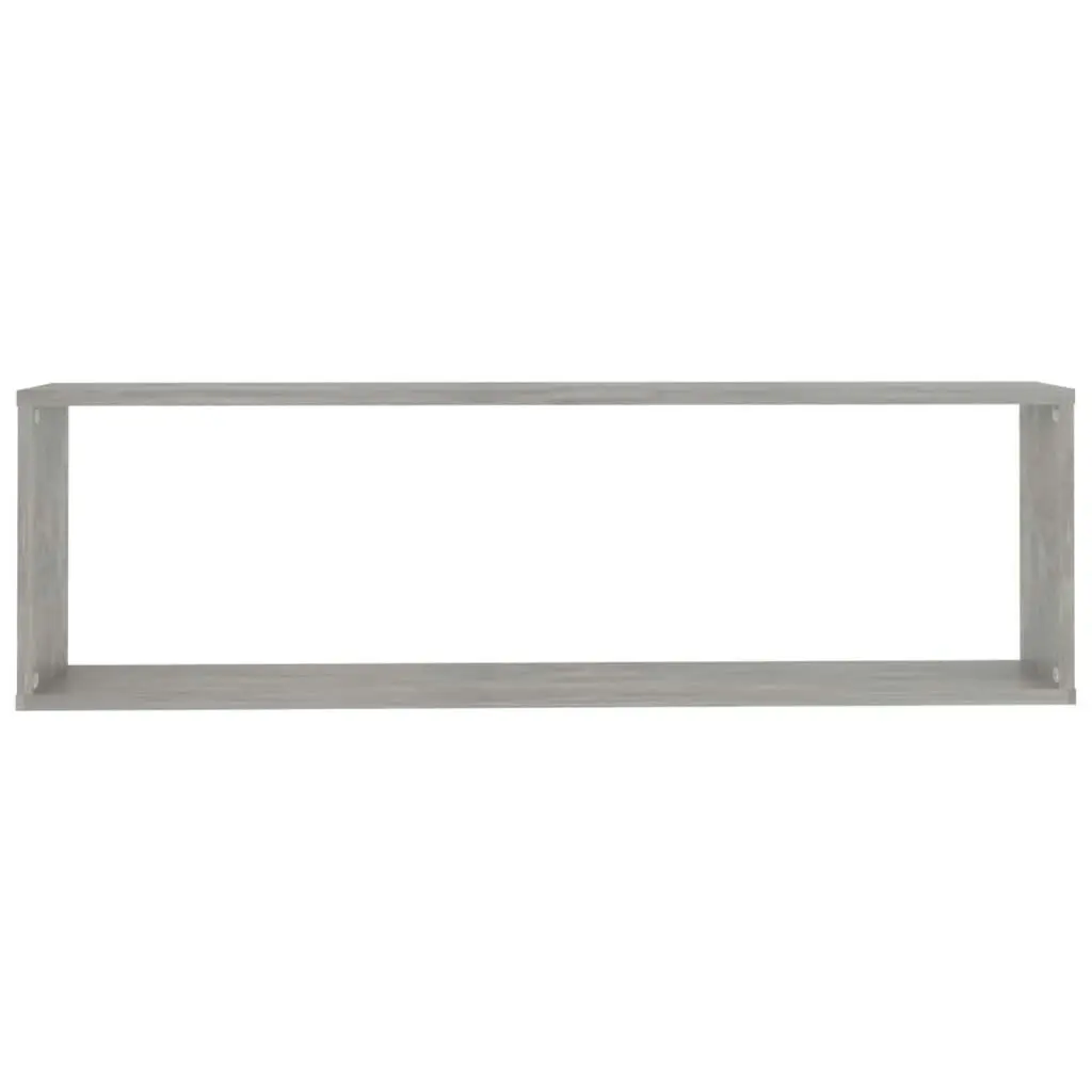 Wall Cube Shelves 6 pcs Concrete Grey 100x15x30 cm Engineered Wood 807093