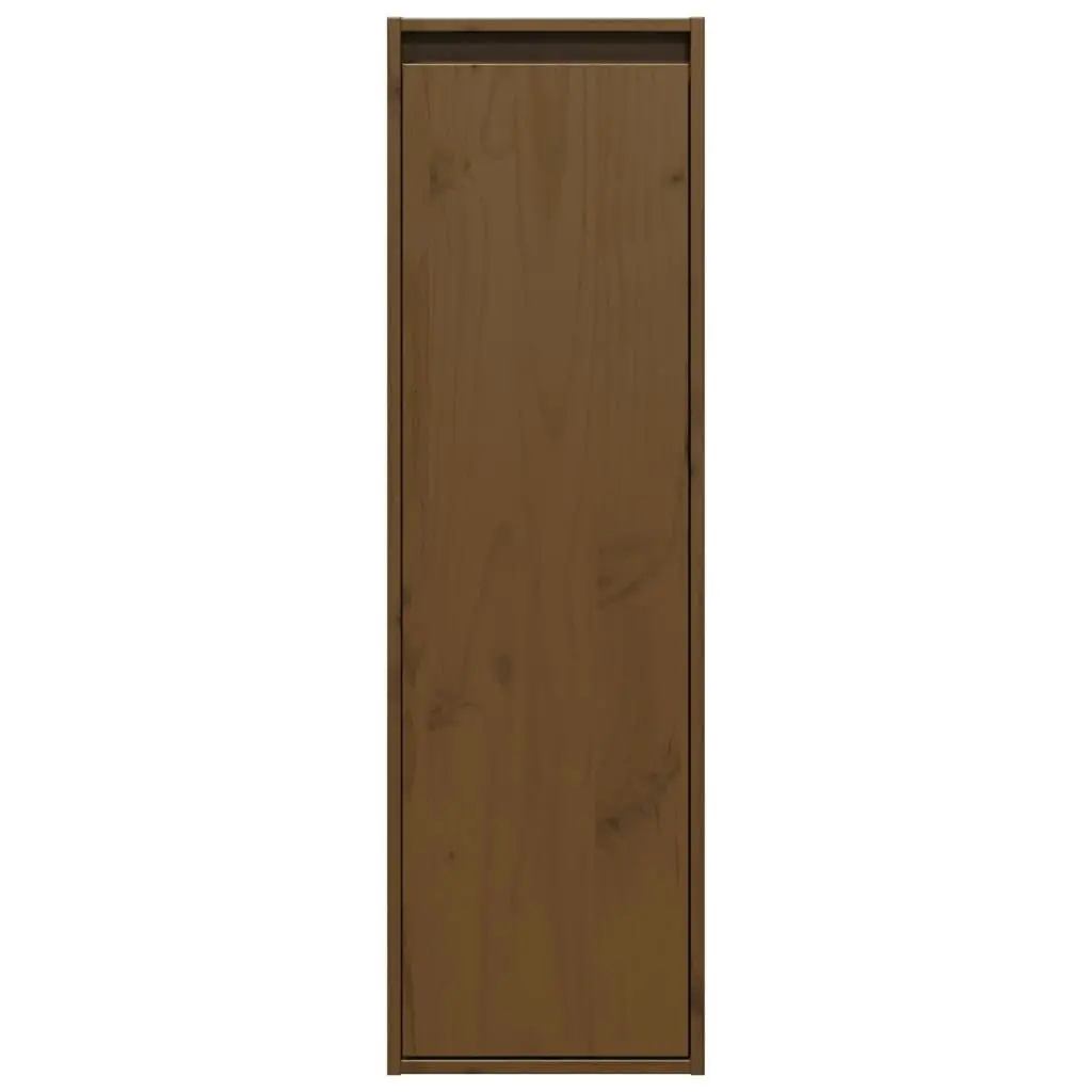 Wall Cabinet Honey Brown 30x30x100 cm Solid Wood Pine 813511