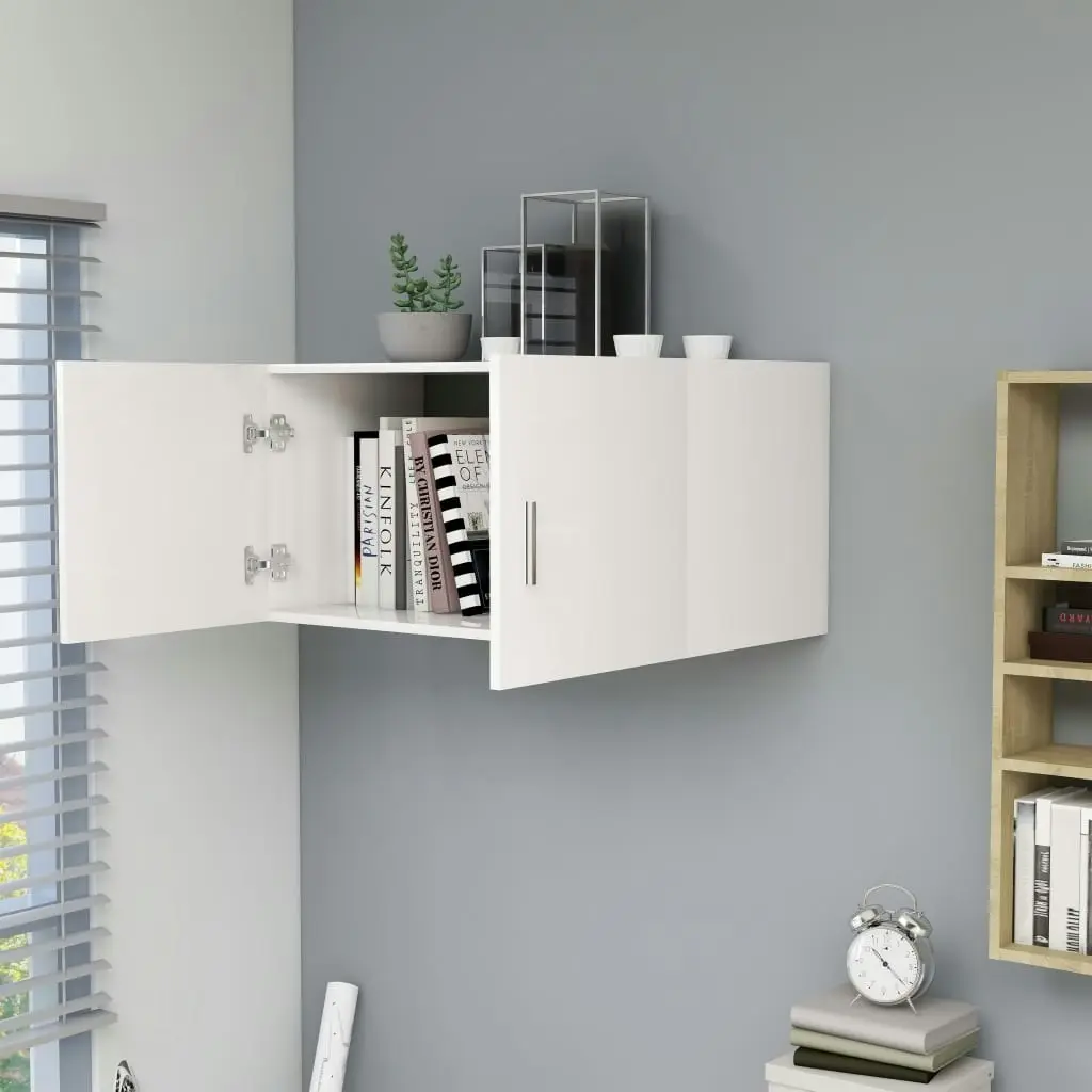 Wall Mounted Cabinet White 80x39x40 cm Engineered Wood 802795