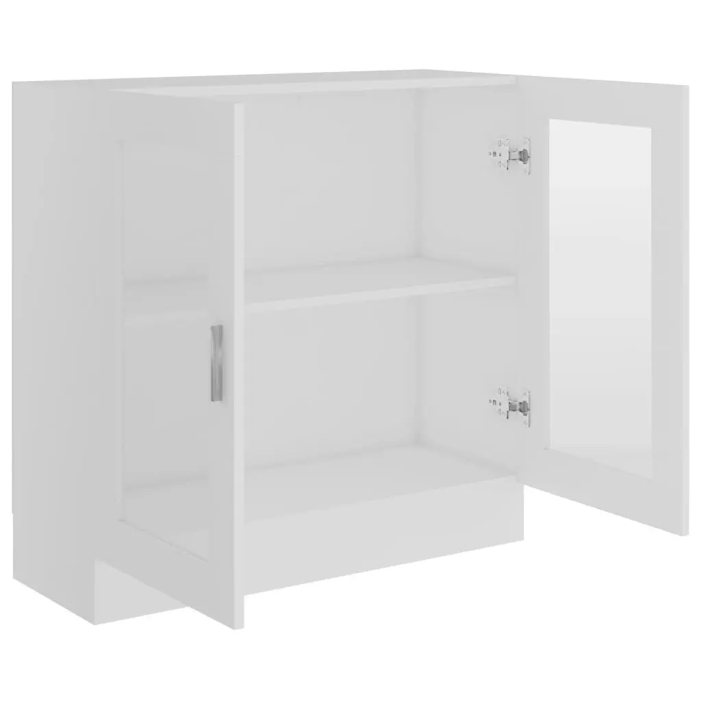 Vitrine Cabinet White 82.5x30.5x80 cm Engineered Wood 802741